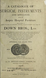 A catalogue of surgical instruments and appliances by Down Bros. (Firm)