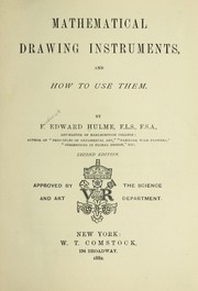 Cover of: Mathematical drawing instruments and how to use them