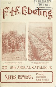 Cover of: 55th annual catalogue [of] seeds, hardware, implements, poultry supplies, dog foods