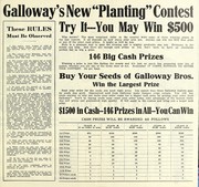 Cover of: Galloway's new "planting" contest: try it, you may win $500