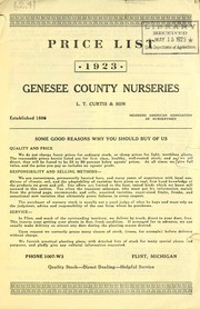 Cover of: Price list, 1923