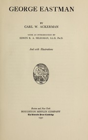 Cover of: George Eastman
