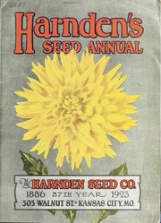 Cover of: Harnden's seed annual: 1886-1923, 37th year