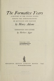 Cover of: The formative years by Henry Adams