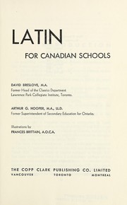 Latin for Canadian schools by David Breslove