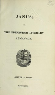 Cover of: Janus: or, The Edinburgh literary almanack.