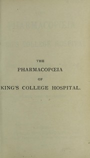 Cover of: The pharmacopoeia of King's College Hospital