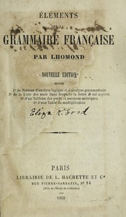 Cover of: E le ments de la grammaire franc ʹiase