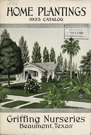 Cover of: Home plantings: 1923 catalog