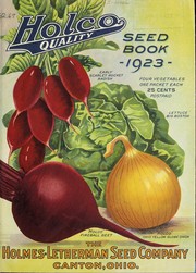 Cover of: Holco quality seed book 1923