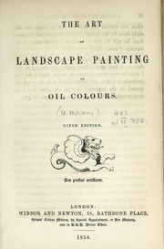 Cover of: The art of landscape painting in oil colours