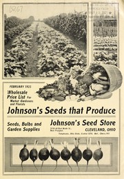 Cover of: Wholesale price list for market gardeners and florists [of] seeds that produce: February 1923