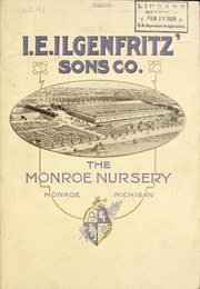 Cover of: I.E. Ilgenfritz' Sons Co. [catalog]