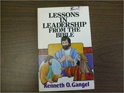 Cover of: Lessons in Leadership from the Bible by 