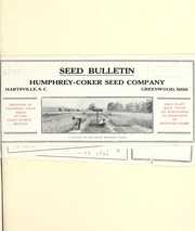 Cover of: Seed bulletin
