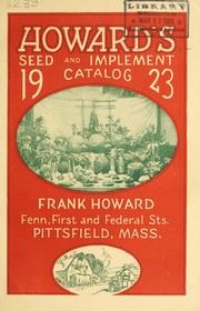 Cover of: 1923 Frank Howard's annual spring catalog of reliable "seeds that grow"