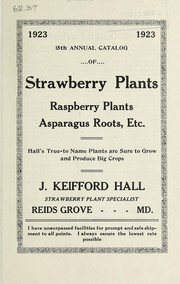 Cover of: 15th annual catalog of strawberry plants, raspberry plants, asparagus roots, etc: 1923