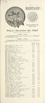 Cover of: Prices: December 26, 1923