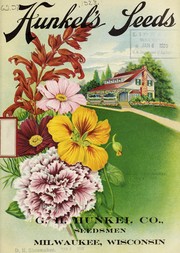 Cover of: Hunkel's seeds by G.H. Hunkel Company