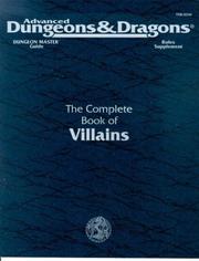 Cover of: The Complete Book of Villains (Advanced Dungeons & Dragons 2nd Edition) by Rick Swan