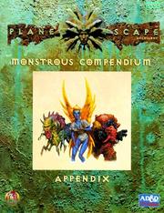 Cover of: Monstrous compendium appendix