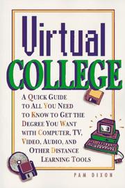 Cover of: Virtual college by Pam Dixon