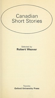 Canadian short stories by Robert Weaver