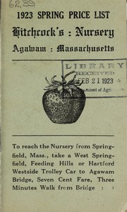 Cover of: 1923 spring price list