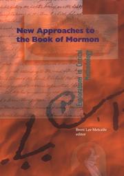 Cover of: New approaches to the Book of Mormon: explorations in critical methodology