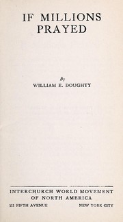 Cover of: If millions prayed by William E. Doughty