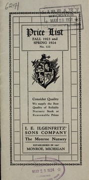Cover of: Price list: fall 1923 and spring 1924