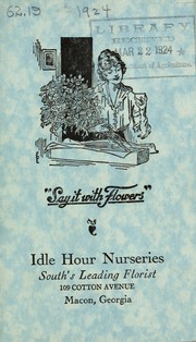 Cover of: "Say it with flowers"