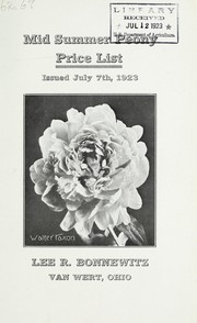Cover of: Mid-summer peony price list