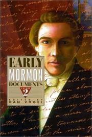 Cover of: Early Mormon Documents (Volume 2)