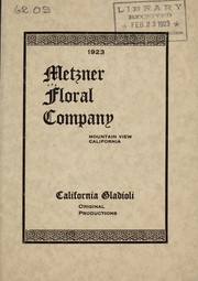 Cover of: California gladioli [price list]: 1923