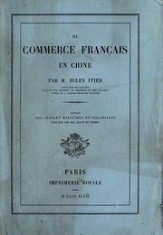 Cover of: Du commerce français en Chine
