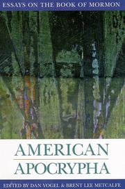 American apocrypha by Dan Vogel, Brent Lee Metcalfe