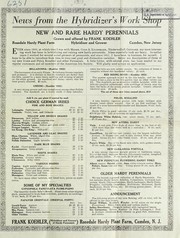 Cover of: New and rare hardy perennials