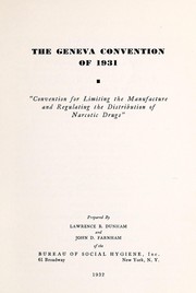 The Geneva convention of 1931 by Lawrence Boardman Dunham