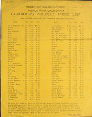 Cover of: Gladiolus bublet price list