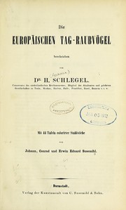 Cover of: Die europäischen Tag-Raubvögel