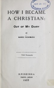 Cover of: How I became a Christian: out of my diary
