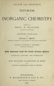 Cover of: Victor von Richter's text-book of inorganic chemistry