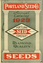 Cover of: Annual catalog 1923: diamond quality seeds