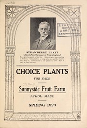 Cover of: Choice plants for sale by C.S. Pratt (Firm), C.S. Pratt (Firm)