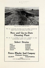 Cover of: New and up-to-date cleaning plant ... to turn out ... select strains | Pieters-Wheeler Seed Company
