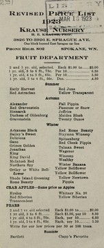 Cover of: Revised price list: 1923