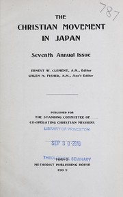 Cover of: The Christian movement in Japan: seventh annual issue