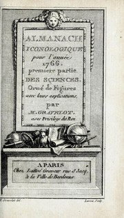 Cover of: Almanach iconologique pour l'année 1765[-1781]