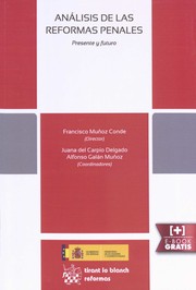 Cover of: Análisis de las reformas penales by 